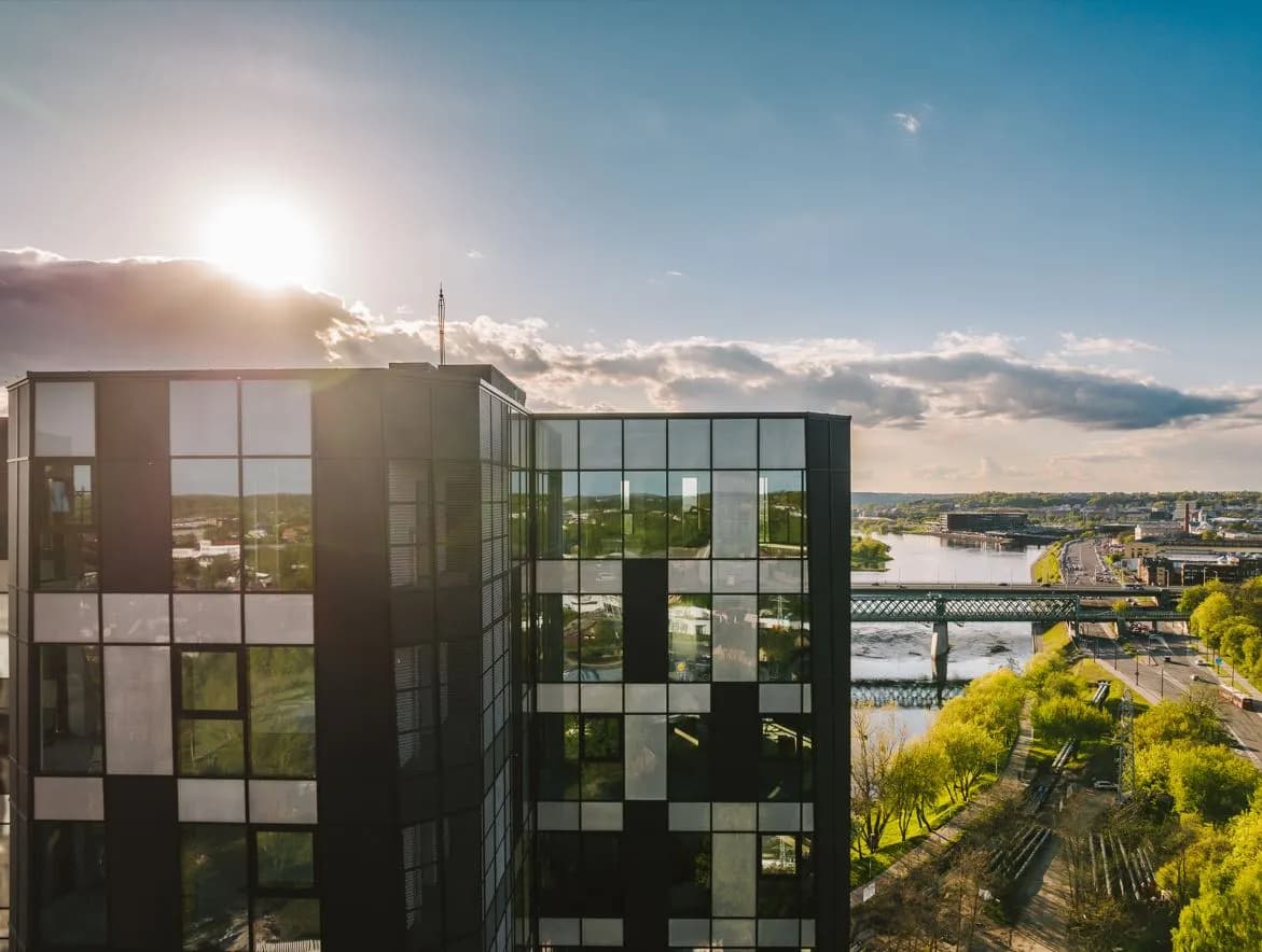 Modern residential buildings